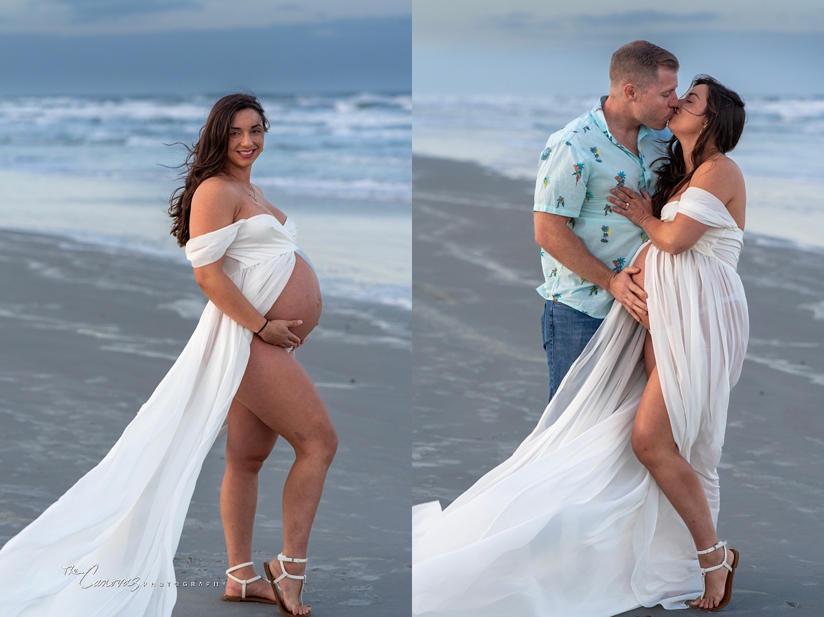 Maternity Portraits on New Smyrna Beach, maternity photographer near me