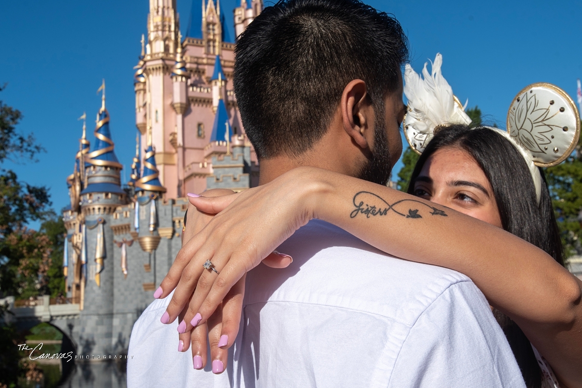 Surprise Proposal Photos at the Magic Kingdom