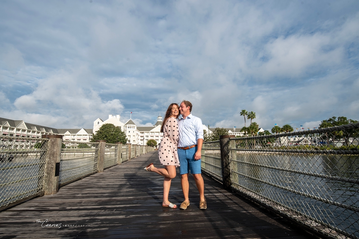 Engagement Portraits on Disney’s Boardwalk