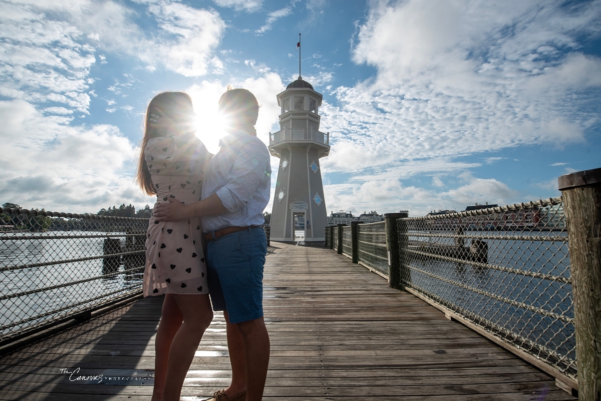 Engagement Portraits on Disney’s Boardwalk