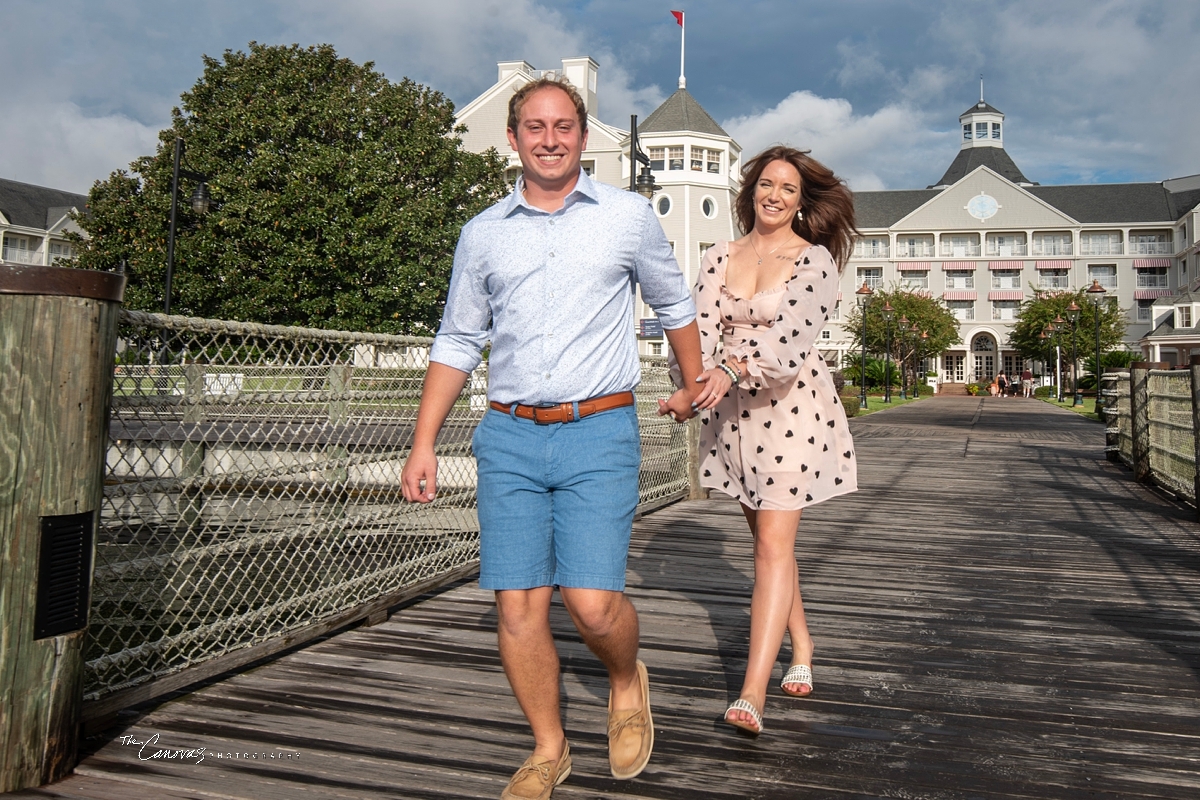 Engagement Portraits on Disney’s Boardwalk