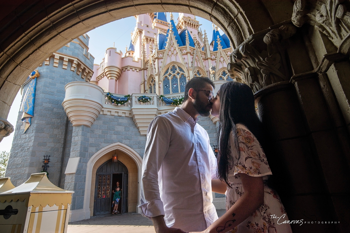 Surprise Proposal Photos at the Magic Kingdom