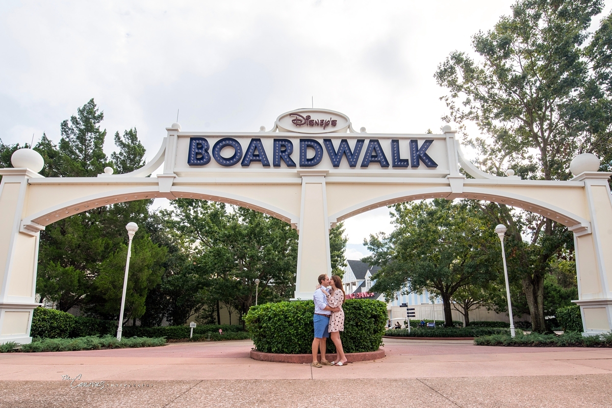 Engagement Portraits on Disney’s Boardwalk