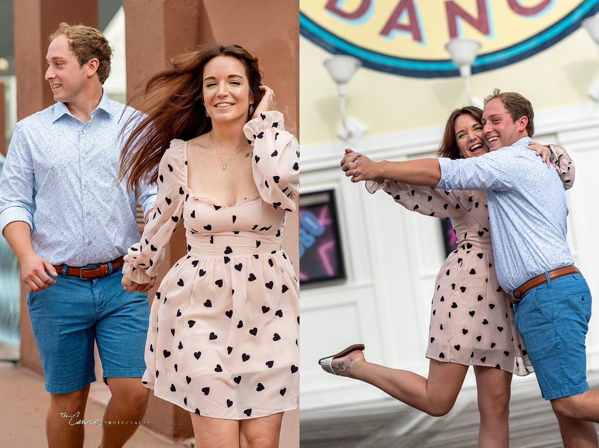 Engagement Portraits on Disney’s Boardwalk