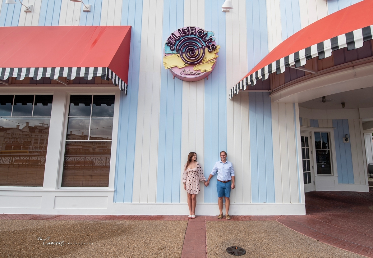 Engagement Portraits on Disney’s Boardwalk