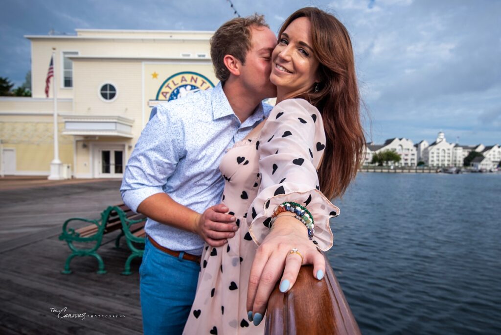 best Orlando engagement photographer, disney engagement photography, proposal photographer near me Disney Boardwalk engagement photography