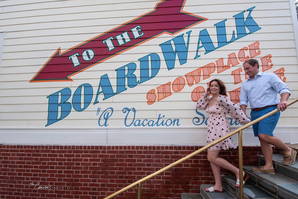 Engagement Portraits on Disney’s Boardwalk