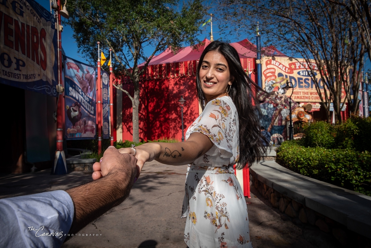 Surprise Proposal Photos at the Magic Kingdom