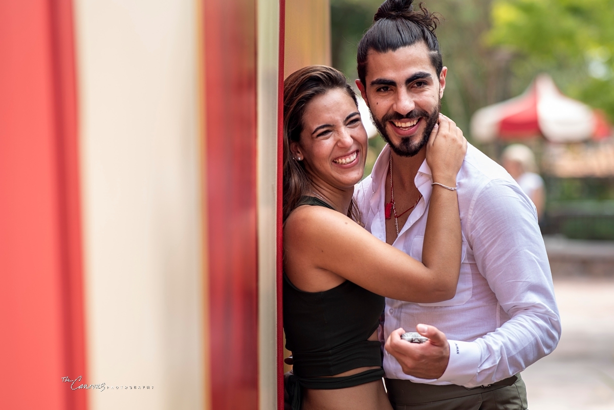 surprise proposal at Magic Kingdom,  hire engagement photographer for Disney World engagement