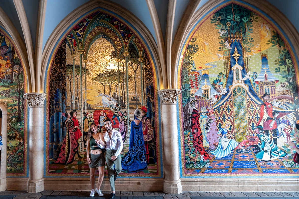 surprise proposal at Magic Kingdom,  hire engagement photographer for Disney World engagement