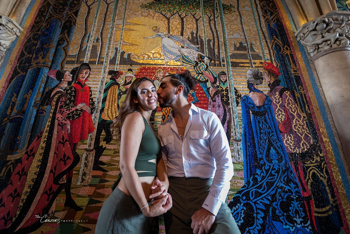 surprise proposal at Magic Kingdom,  hire engagement photographer for Disney World engagement