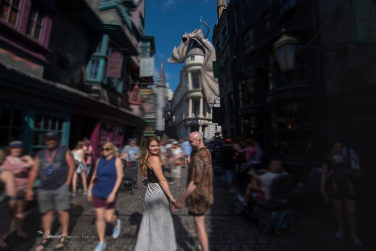 Universal Studios engagement photography, engagement photographer near me Orlando