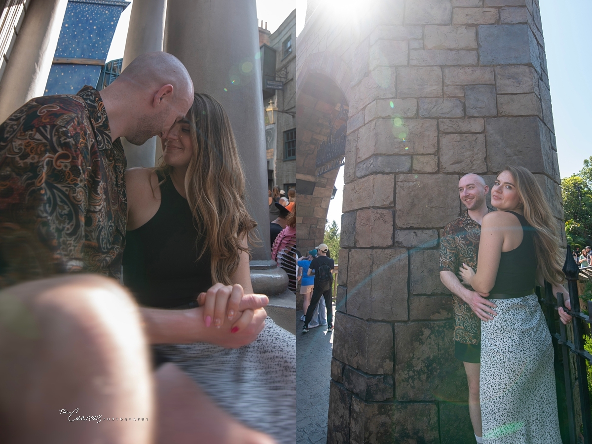 Universal Studios engagement photography, engagement photographer near me Orland