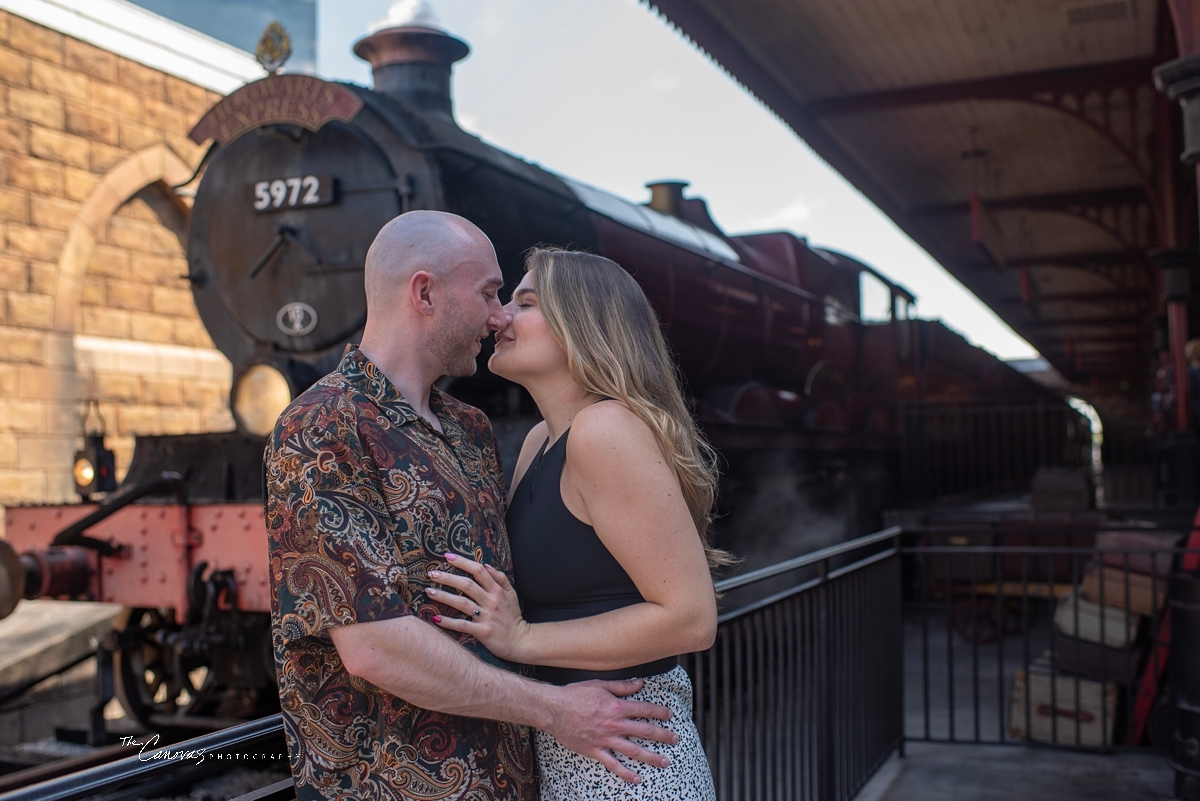 Universal Studios engagement photography, engagement photographer near me Orland