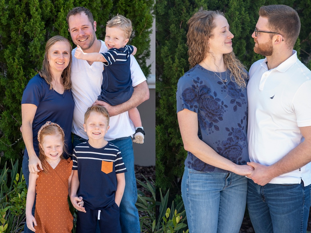 Extended family photography session by Orlando family photographer at a vacation home in Kissimmee, Florida