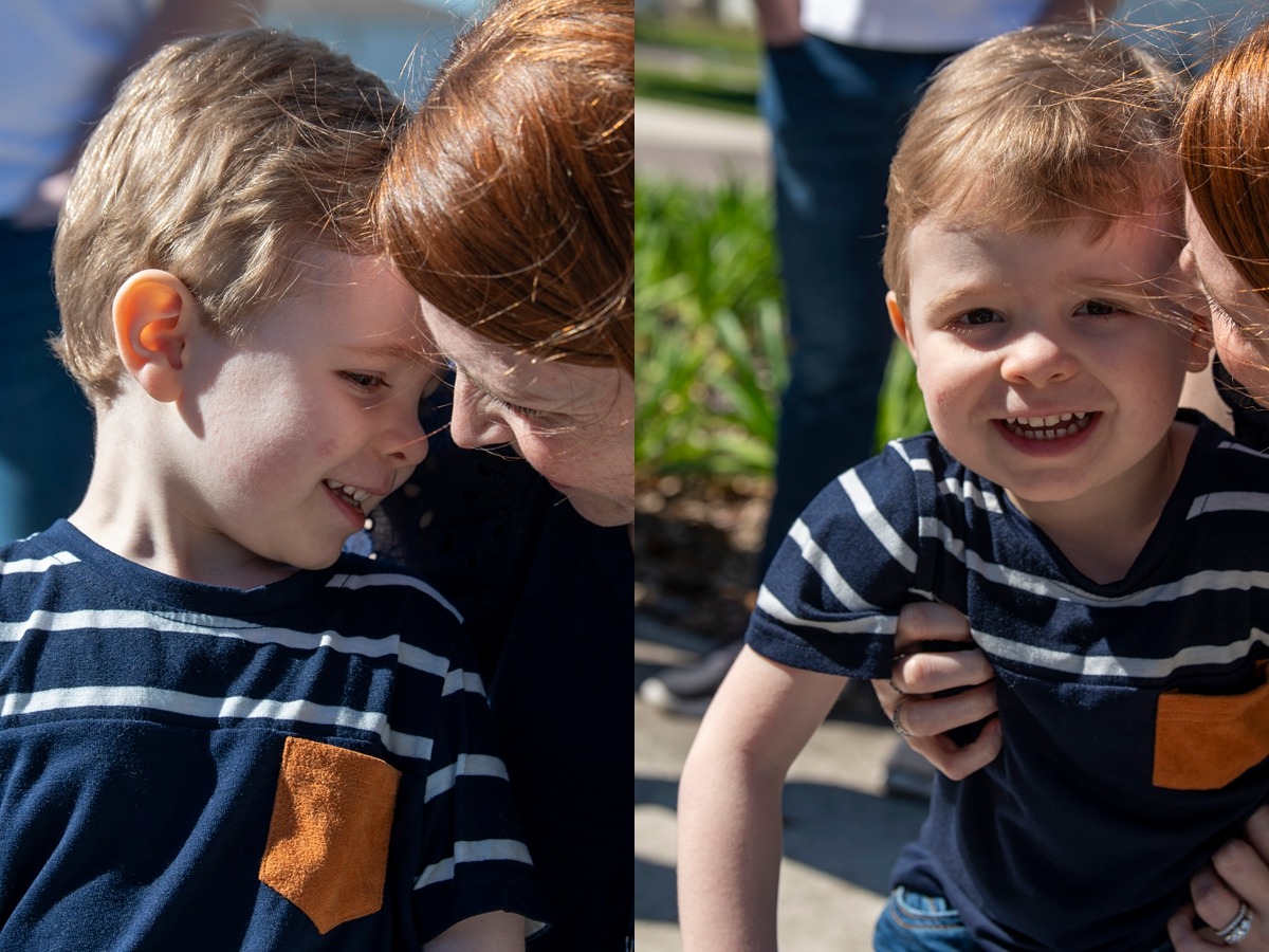 Extended family photography session by Orlando family photographer at a vacation home in Kissimmee, Florida