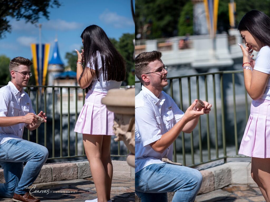 magic kingdom proposal photographer, get engaged at Magic Kingdom, engagement photographer Disney World