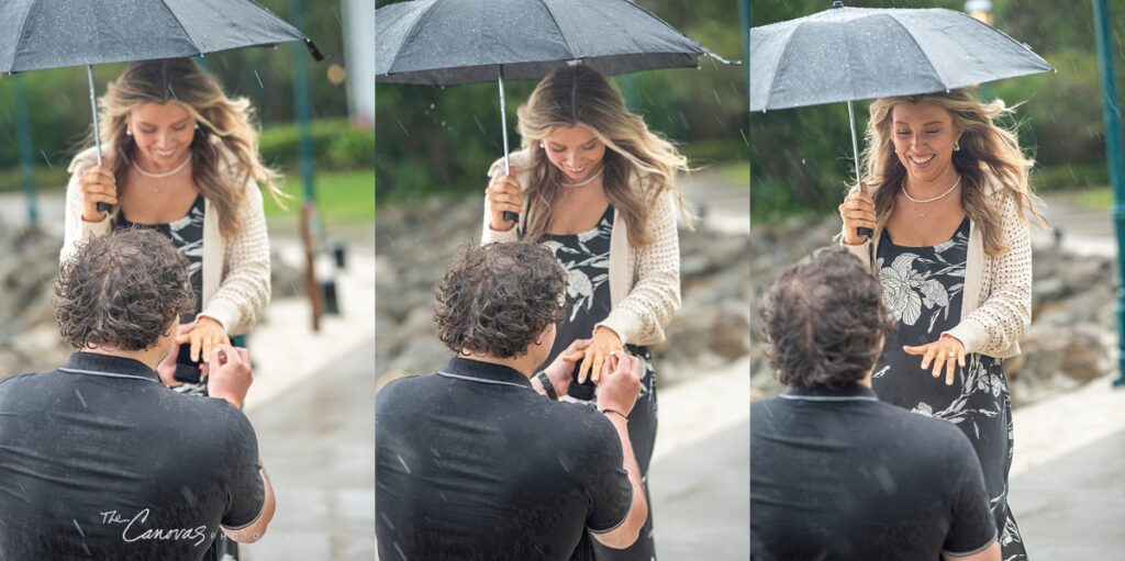 Proposal at the Grand Floridian in the Rain