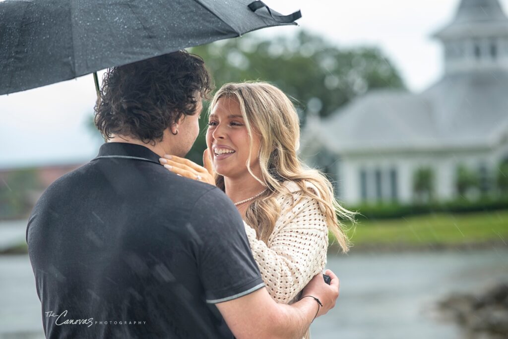 Proposal at the Grand Floridian in the Rain