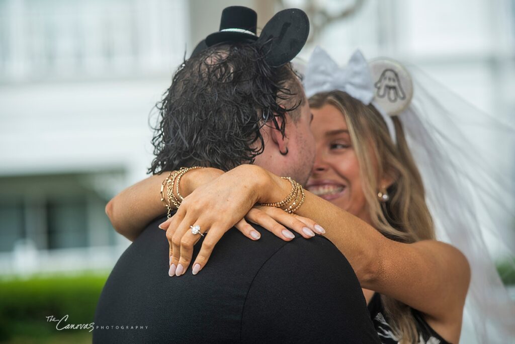 Proposal at the Grand Floridian in the Rain