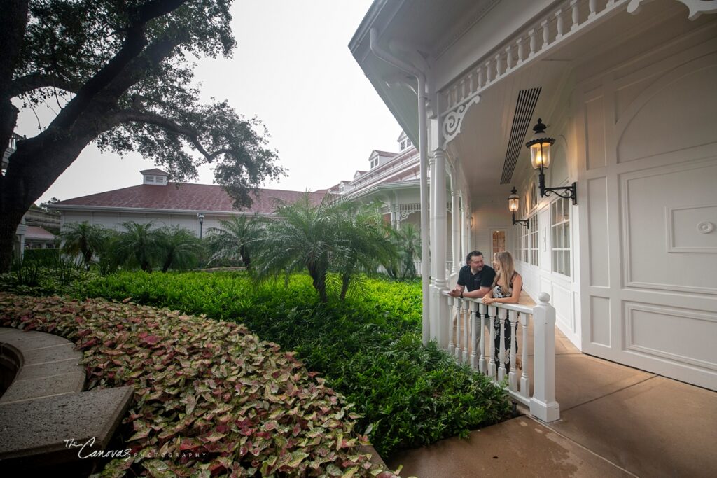 Proposal at the Grand Floridian in the Rain