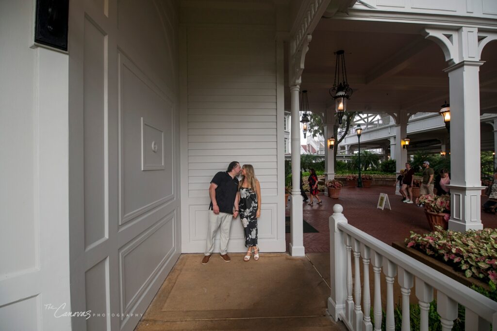 Proposal at the Grand Floridian in the Rain