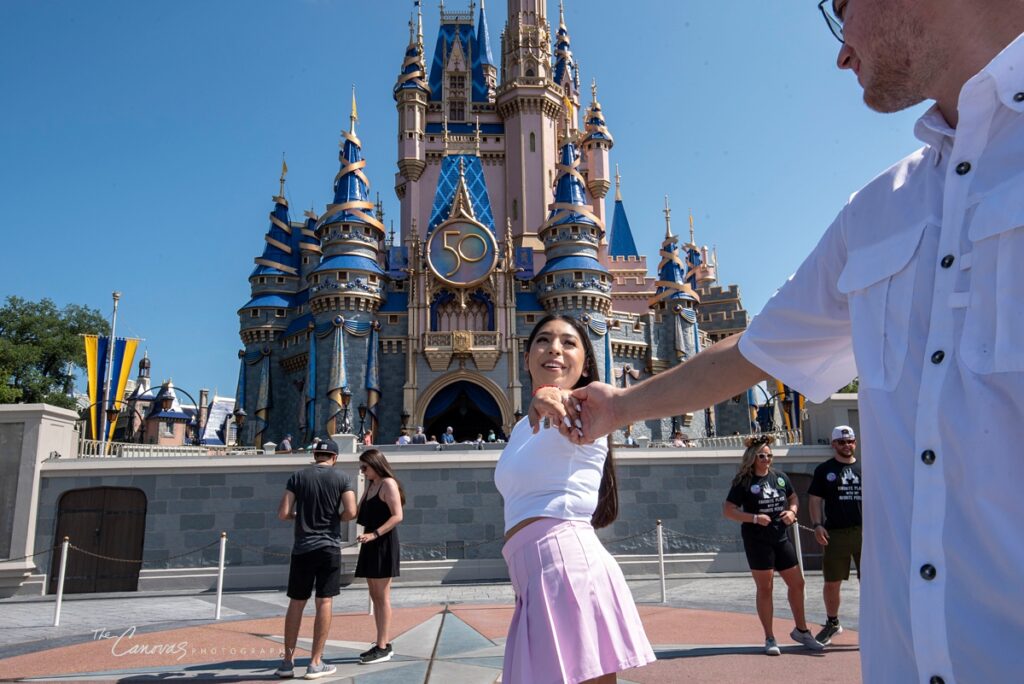 magic kingdom proposal photographer, get engaged at Magic Kingdom, engagement photographer Disney World