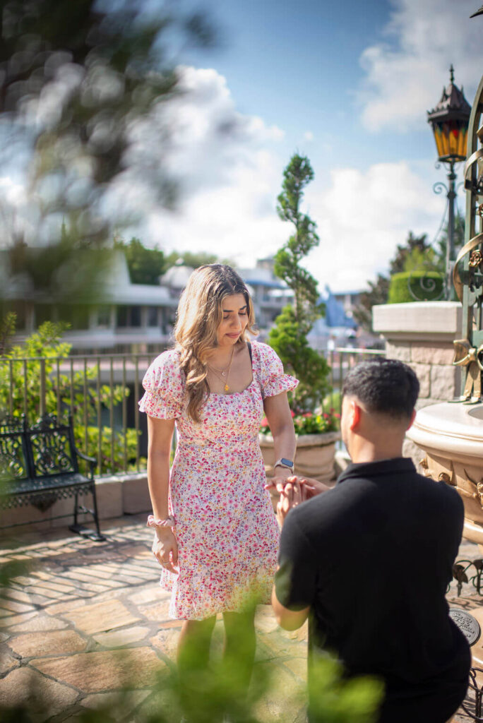 disney proposal photographer, private disney world engagement photographer, disney World engagement photography