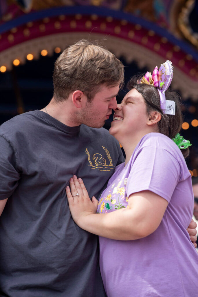 disney proposal photographer, private disney world engagement photographer, disney World engagement photography